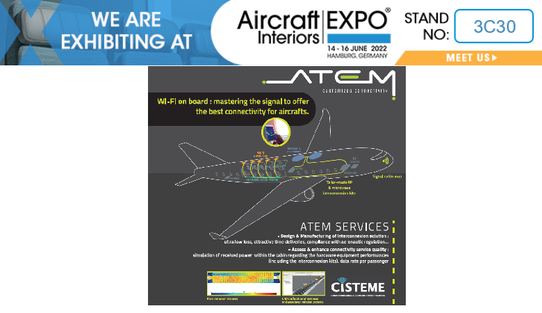Atem expose ses nouvelles offres dans l’aviation commerciale à AIX22 ! 